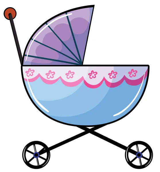 Un buggy bebé — Vector de stock