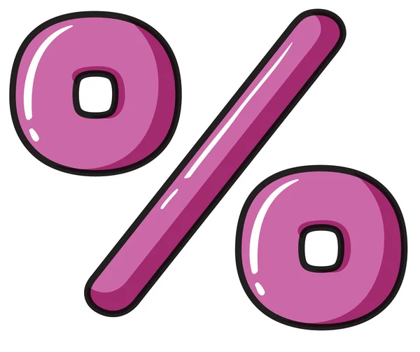 En procentsymbol — Stock vektor