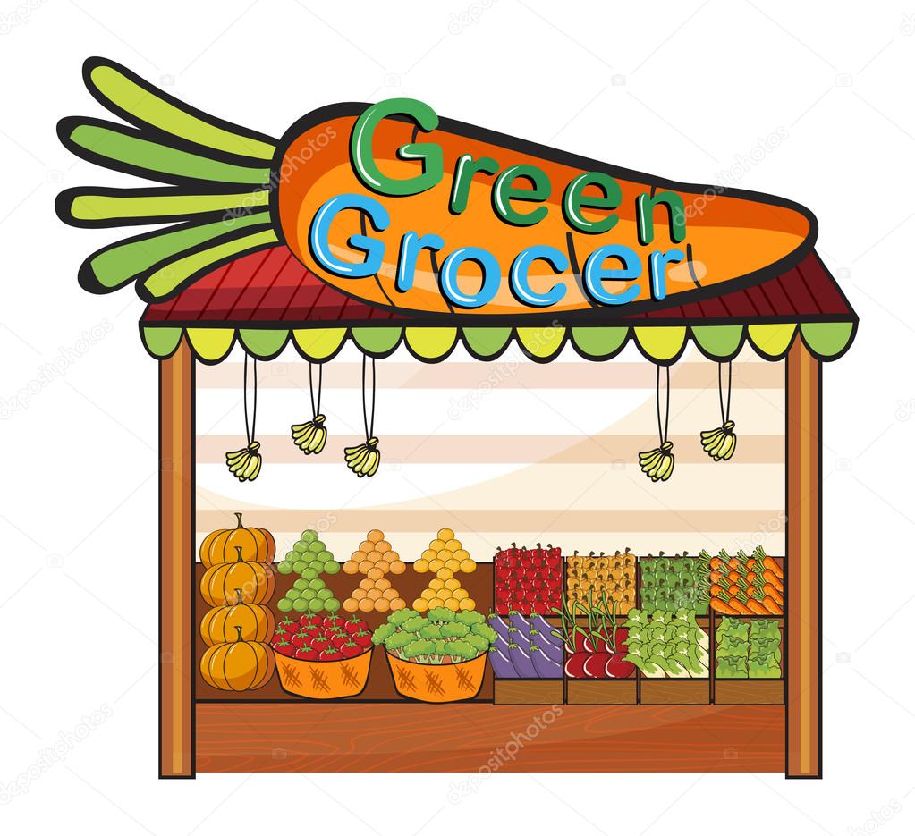 A green grocer shop