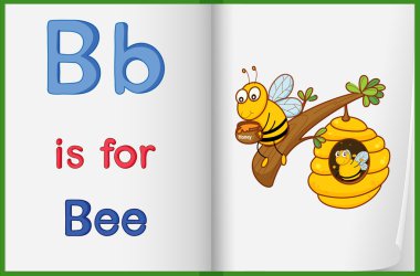 Arı bir kitapta resmini