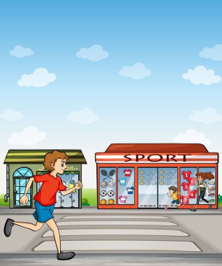 Joggers and sports outlet clipart