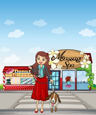 güzel bir kız ve bir köpek