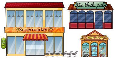 süpermarket, pub ve tefeci dükkânı
