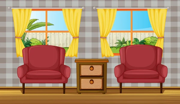Barevné obývací pokoj — Stockový vektor