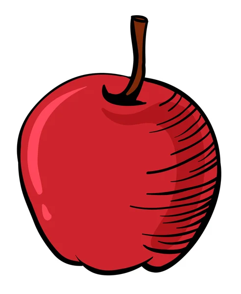 Ein Apfel — Stockvektor
