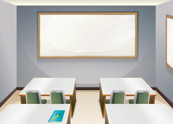 Une salle de classe vide — Image vectorielle