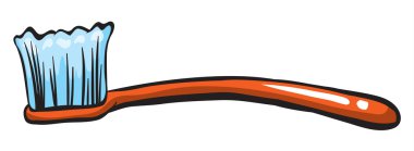 turuncu bir fırça