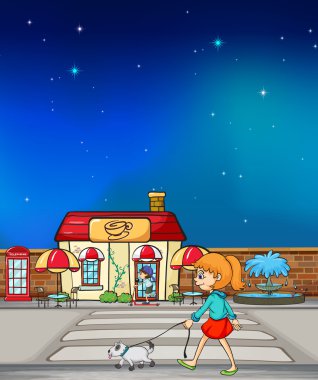 genç bir kız ve onu evde beslenen hayvan