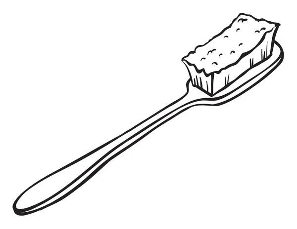 Uno spazzolino da denti — Vettoriale Stock