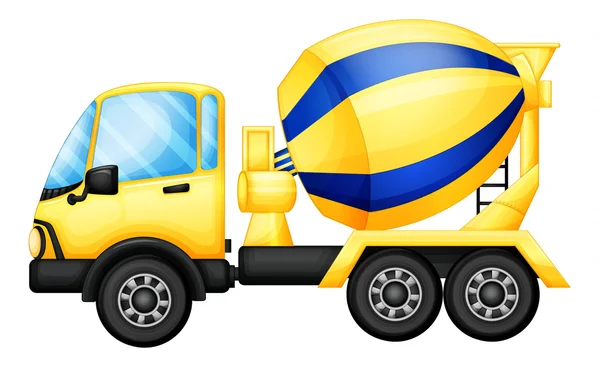 Egy sárga teherautó — Stock Vector