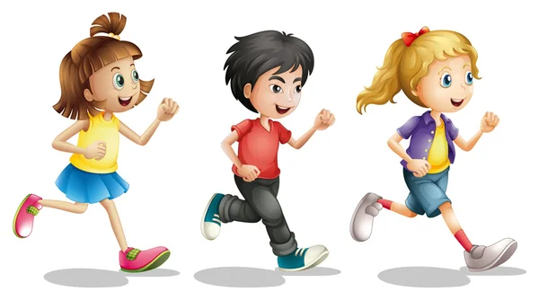 Niños haciendo ejercicio Imágenes Vectoriales, Gráfico Vectorial de Niños  haciendo ejercicio | Depositphotos
