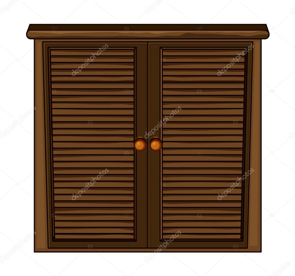 A wooden cabinet