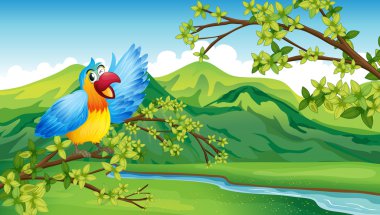 Ağacın dalında bir kuş