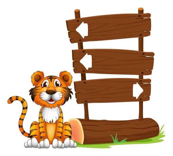 The little tiger — Stock Vector