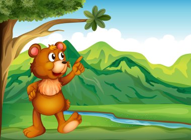 işaret eden bir hayvan