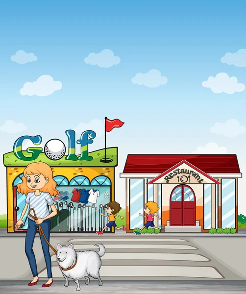 köpeği olan bir genç kadın