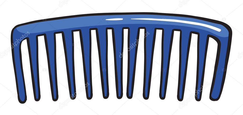 A blue comb