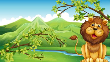 Aslan ve bir dağın