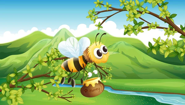 A bee — Stock Vector