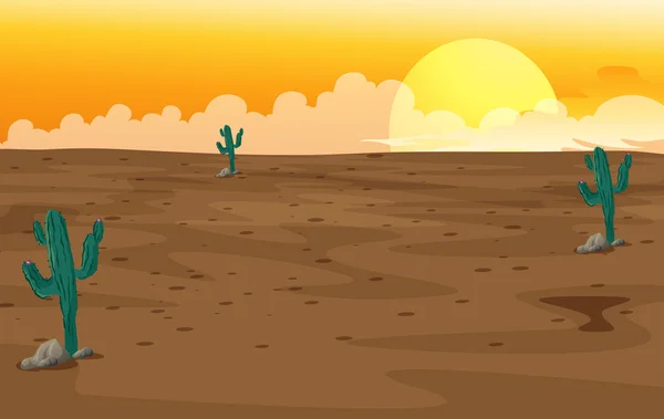 A desert — Stock Illustration A desert Stock Illustration