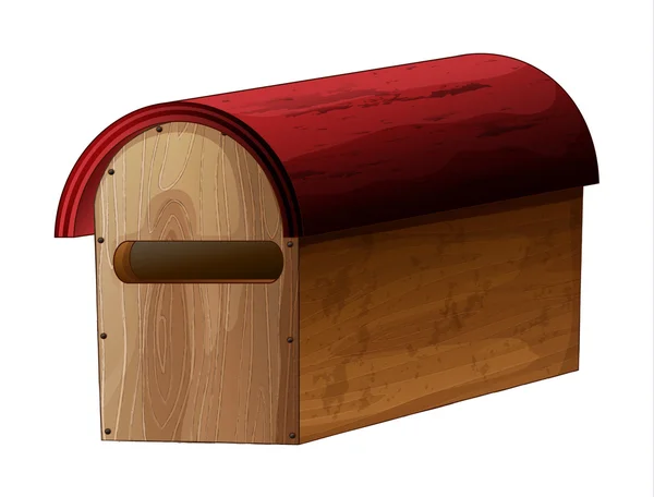 Drewniane skrzynki pocztowej — Wektor stockowy