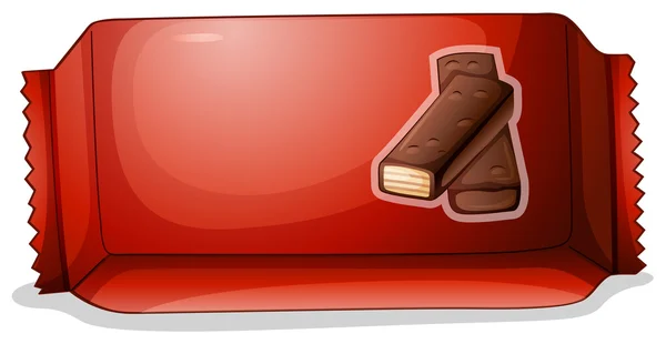 Un paquete de chocolate — Vector de stock