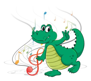 dans eden bir dinozor