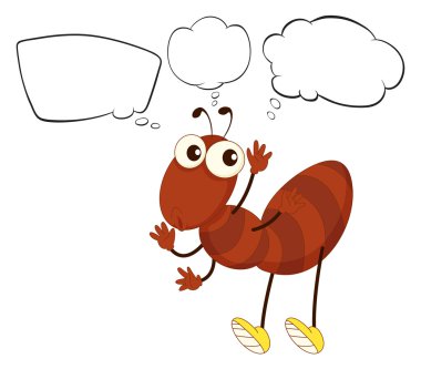 boş belirtme çizgileri ve karınca