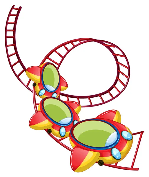 A roller coaster ride — Stock Vector