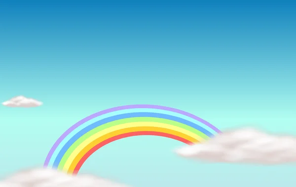 A rainbow in the sky — Stock Vector