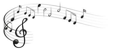 Symbols of music clipart