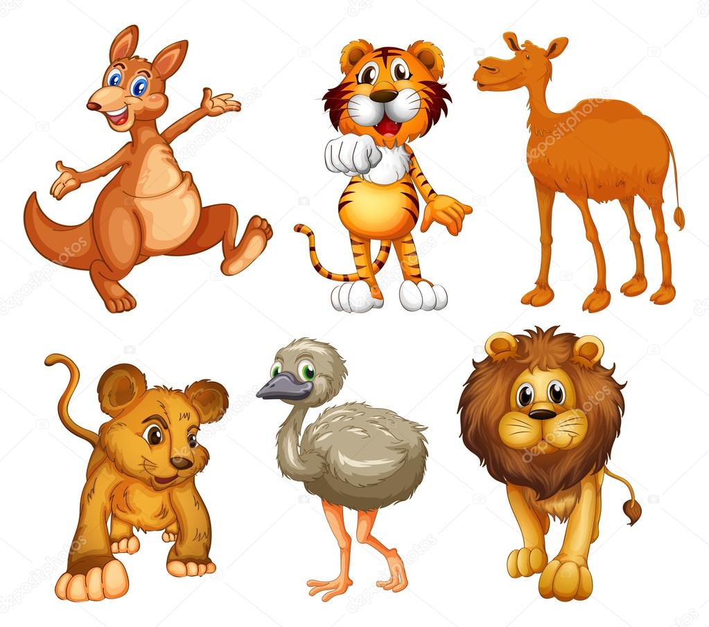 Dibujos animados de animales de tierra imágenes de stock de arte vectorial | Depositphotos Dibujos animados de animales de tierra imágenes de stock de arte vectorial | Depositphotos
