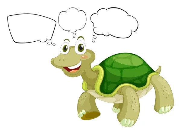 A thinking turtle — Stock Vector