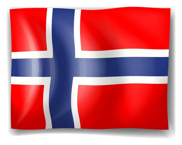 Flagge Norwegens — Stockvektor