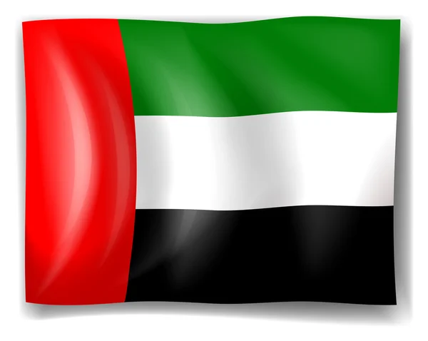 Flagge der Vereinigten Arabischen Emirate — Stockvektor