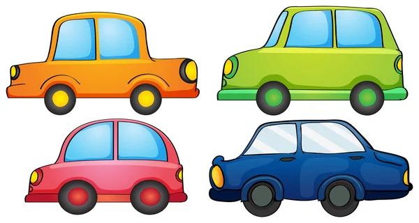 Different colors of a car — Stock Vector