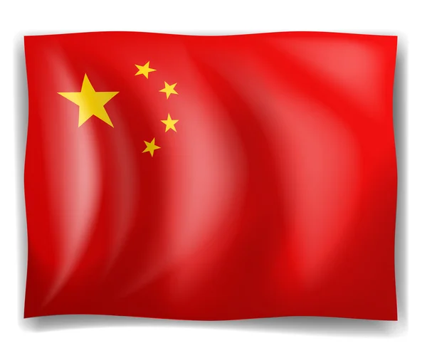 Flagge von China — Stockvektor