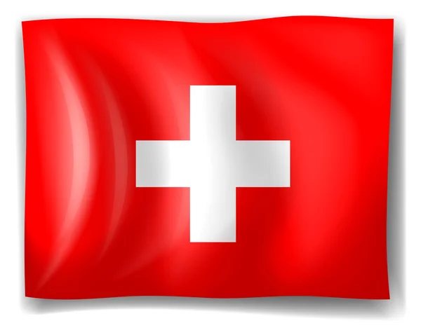 Le drapeau de la Suisse — Image vectorielle