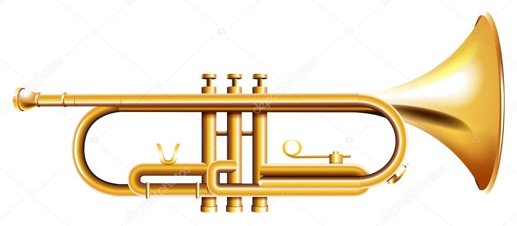 A golden trumpet