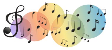 farklı türde müzik notaları