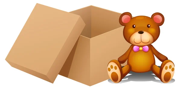 A toy and a box — Stock Vector