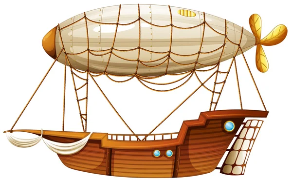 Un dirigible — Vector de stock