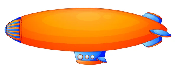 An orange blimp — Stock Vector