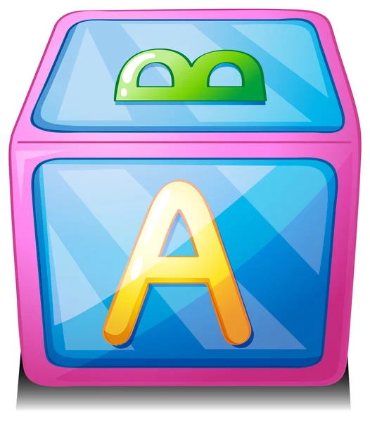 An alphabet cube — Stock Vector