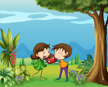 ormandaki iki sevgili