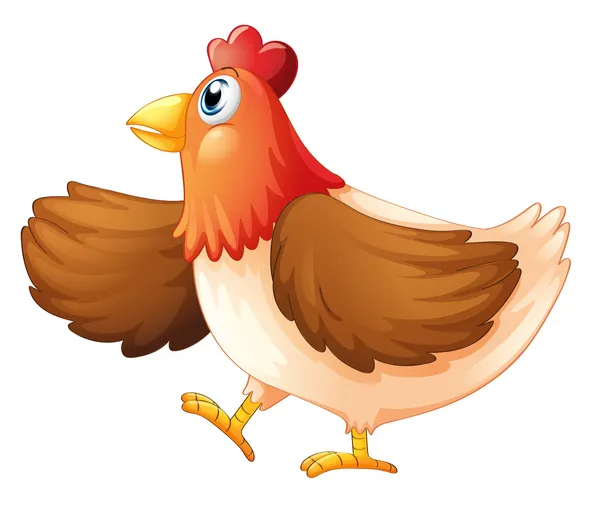 A female chicken — Stock Vector