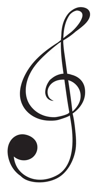 Ένα σημάδι του g-clef — Διανυσματικό Αρχείο