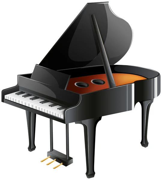 El piano de un músico — Vector de stock