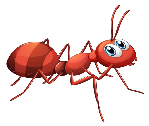 Een grote rode ant — Stockvector