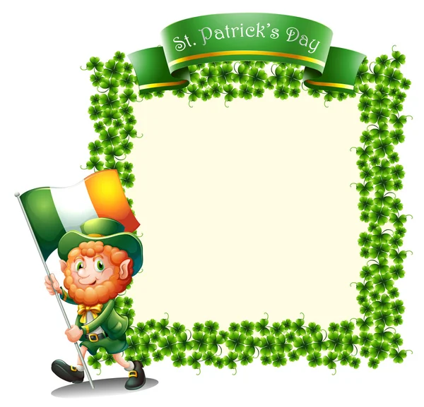 Un cadre vide pour la Saint-Patrick — Image vectorielle